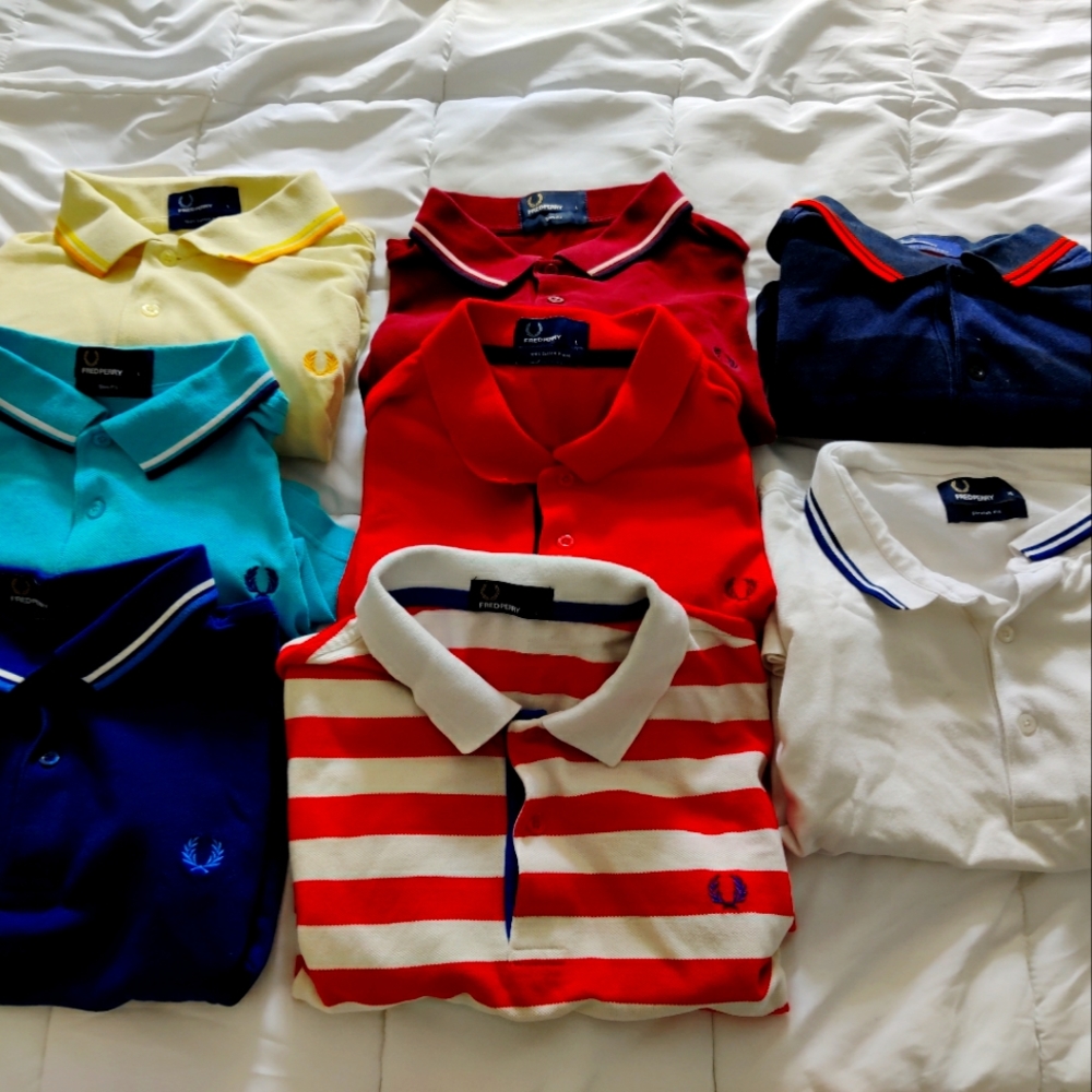 Selling variety of fred perry polo shirts.Price is per polo shirt .